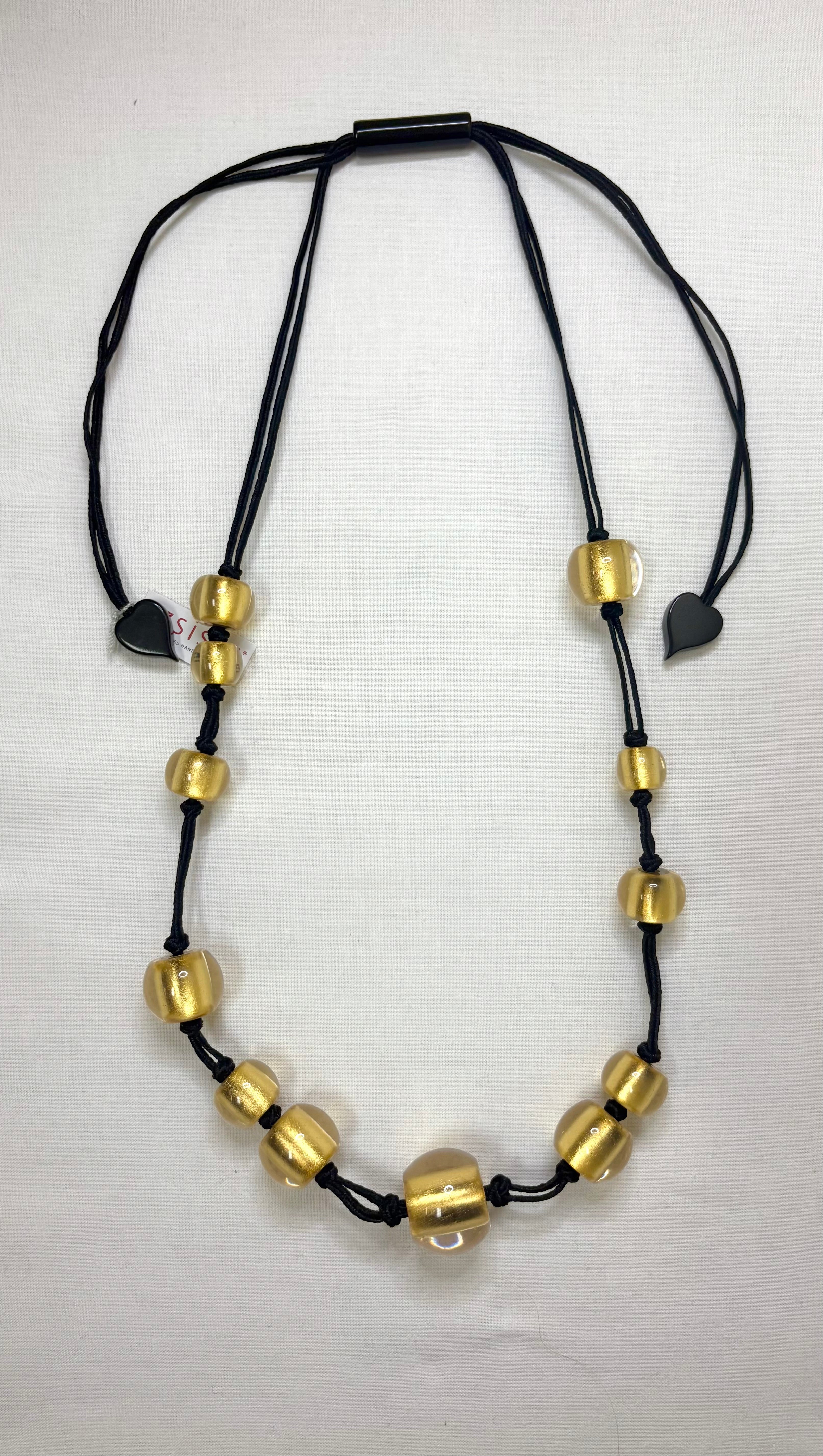 ZSISKA Gold Precious Necklace