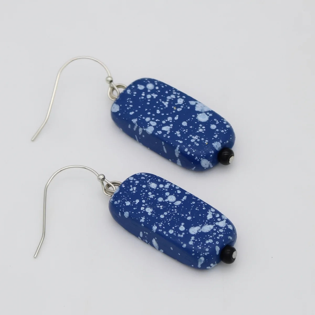 SYLCA Blue and Black Monroe Dangle Earrings