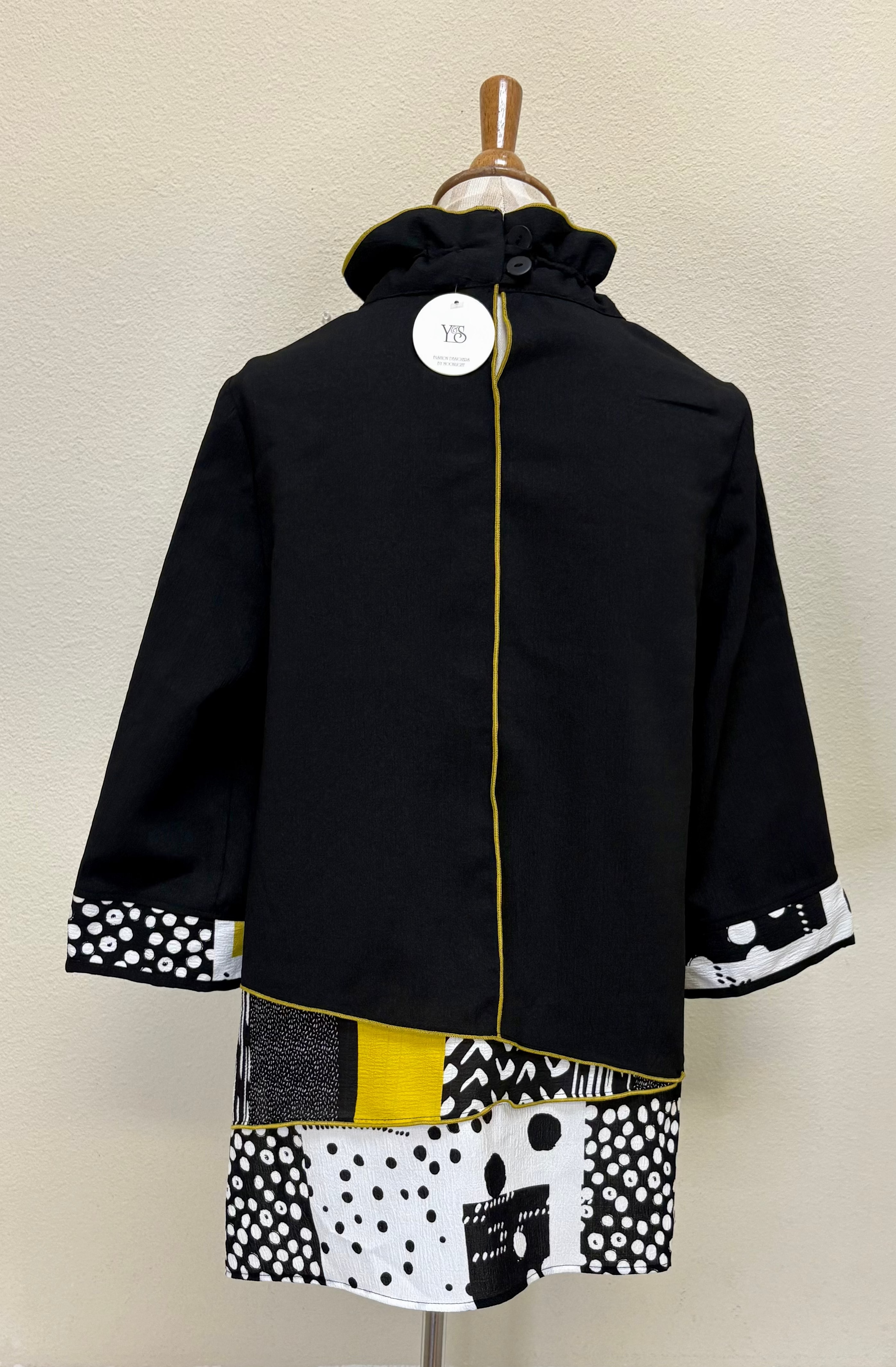 Moonlight Polka Dot High Neck Tunic - 4058