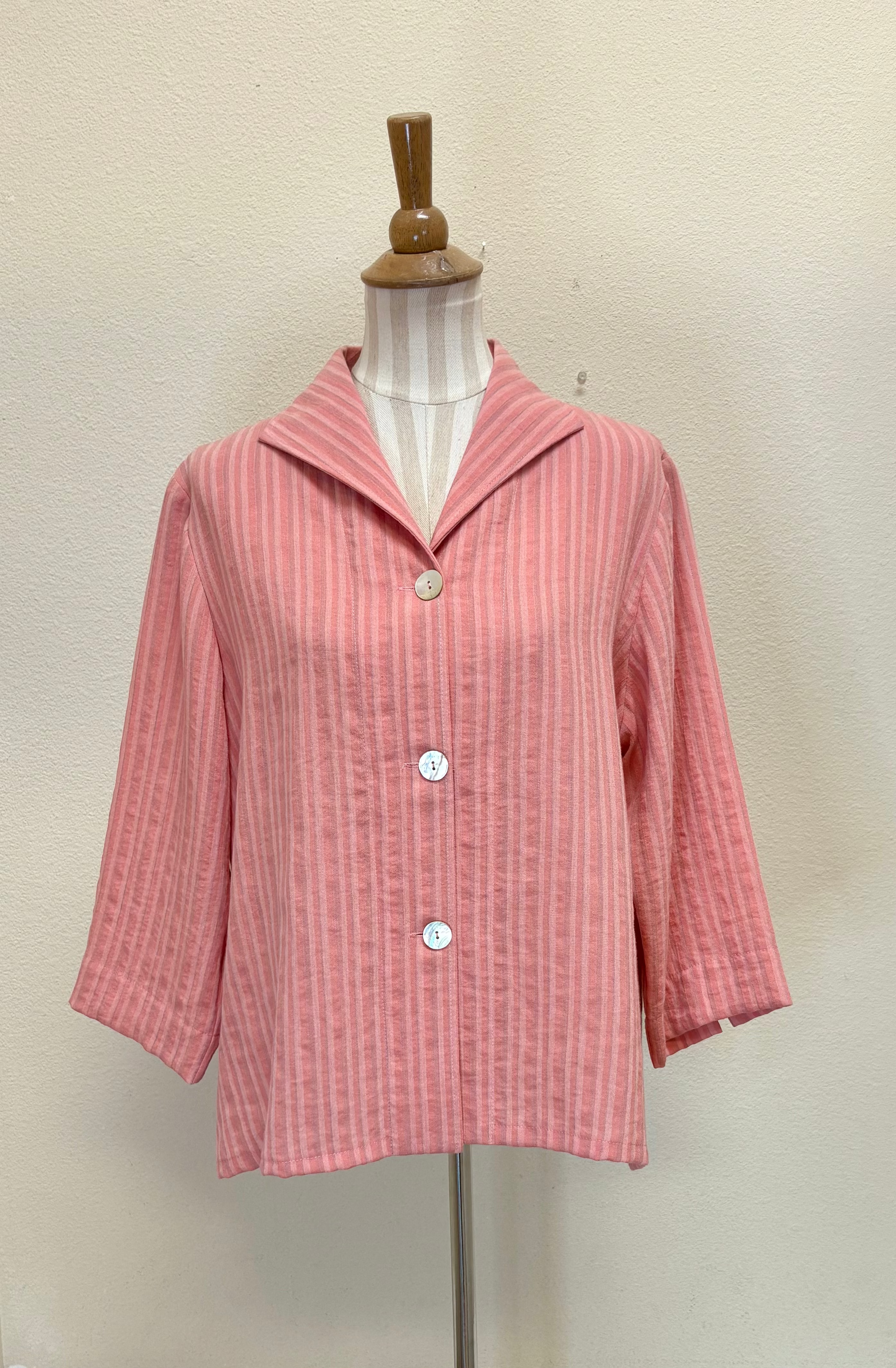 Fridaze AA02 - Sailor Wrinkle Resistance Linen Jacket - SPICE STRIPES