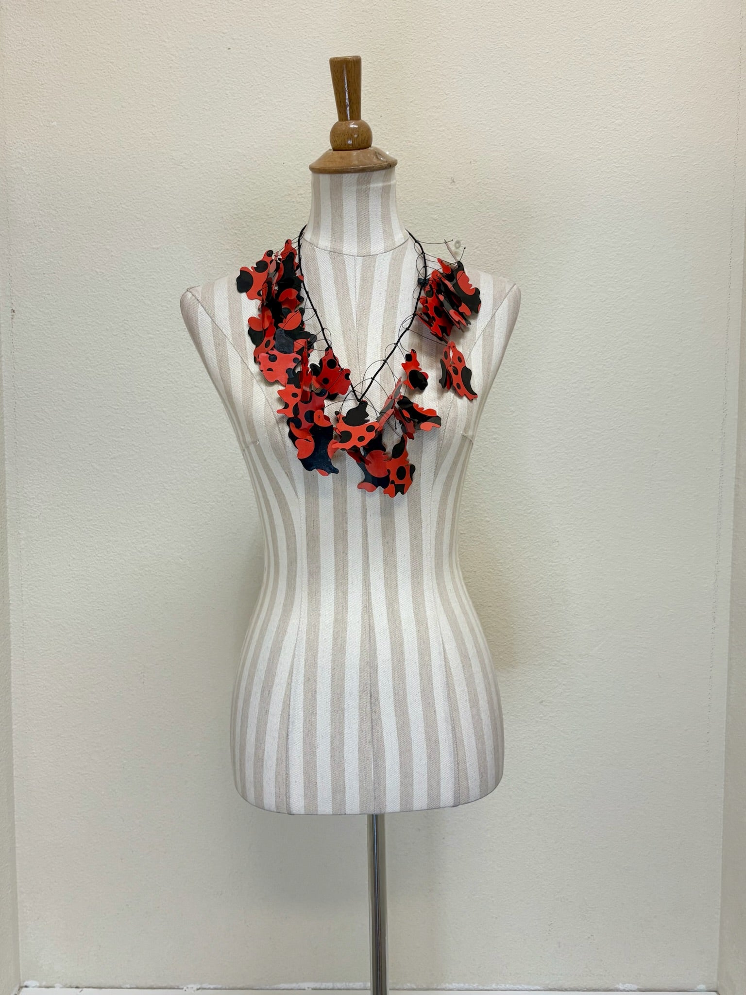 TAKARA Red & Black Dot Kinetics Necklace