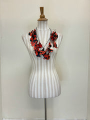 TAKARA Red & Black Dot Kinetics Necklace