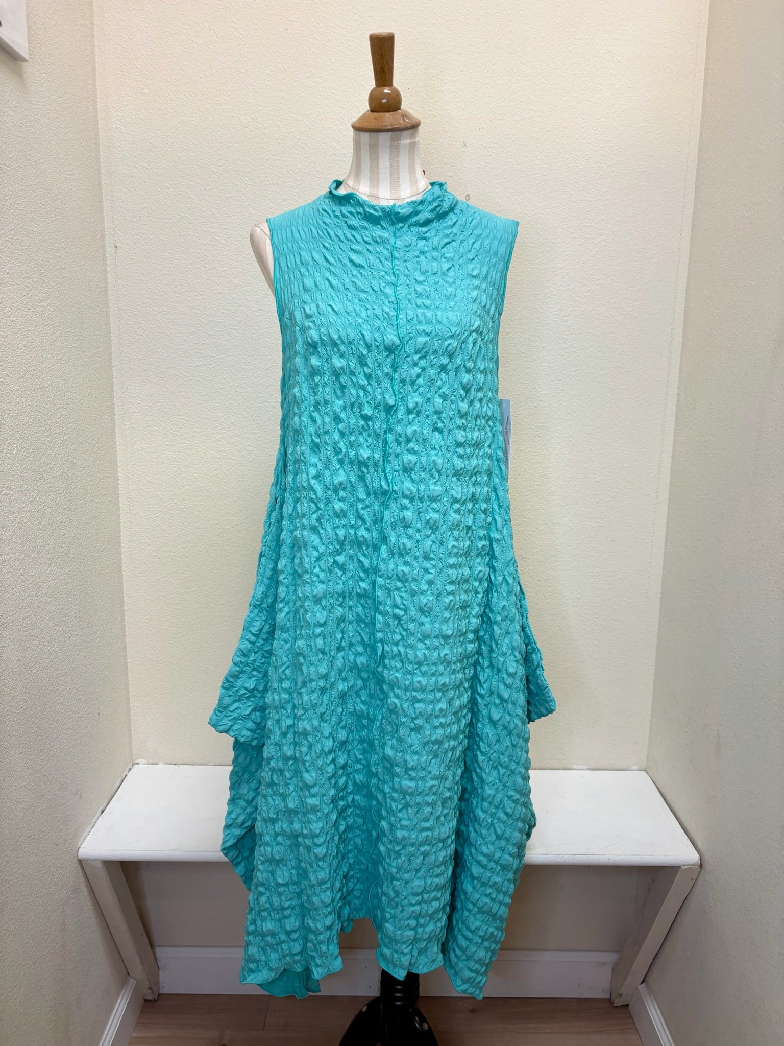 IC COLLECTION Dress- 6155D- TURQ
