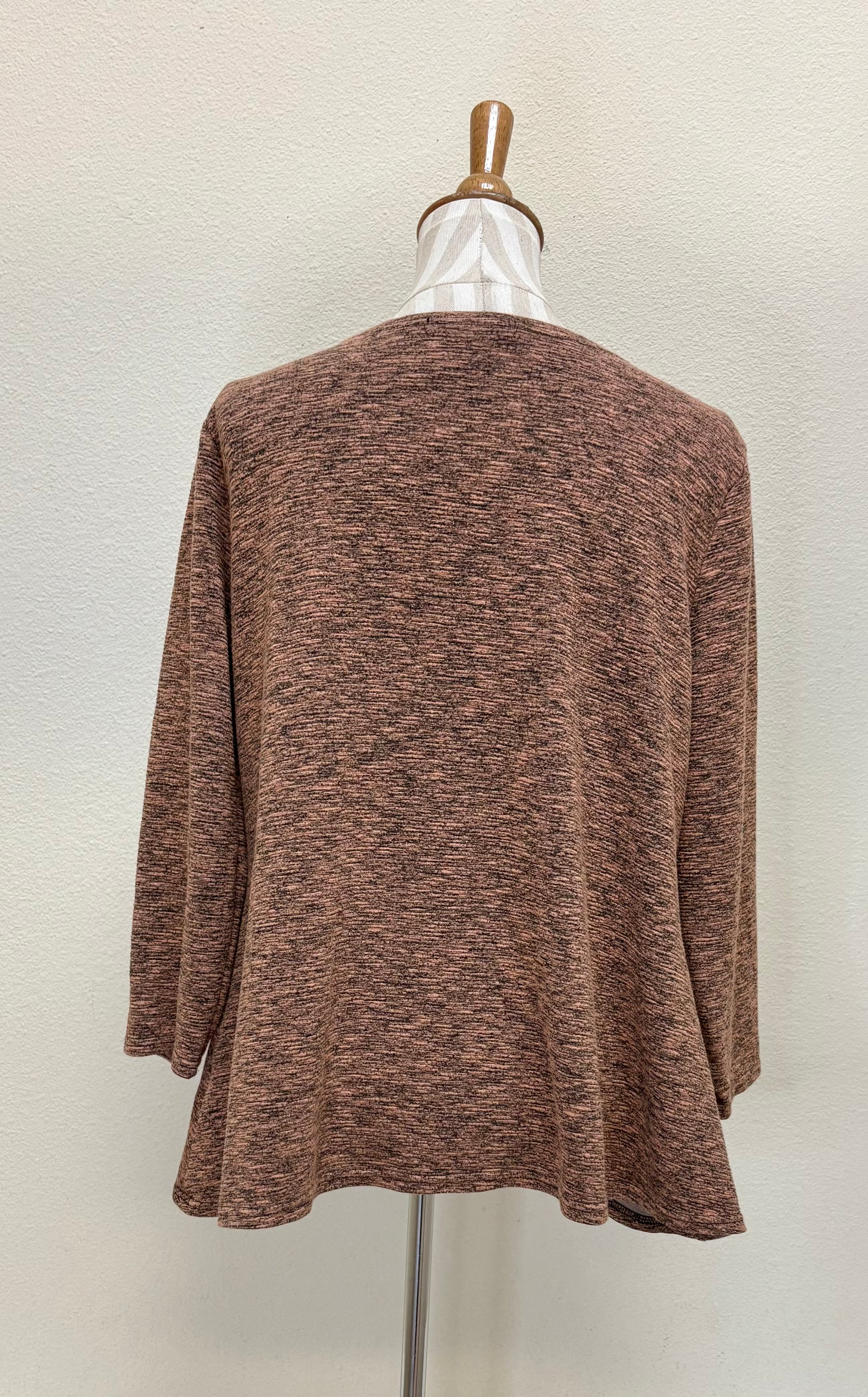 CUT LOOSE Crimped Fabric 3/4 Sleeve Boatneck Top - 6546552