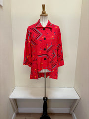 Moonlight Polka Dot & Stripe Jacket - 2743 CORAL CONFETTI