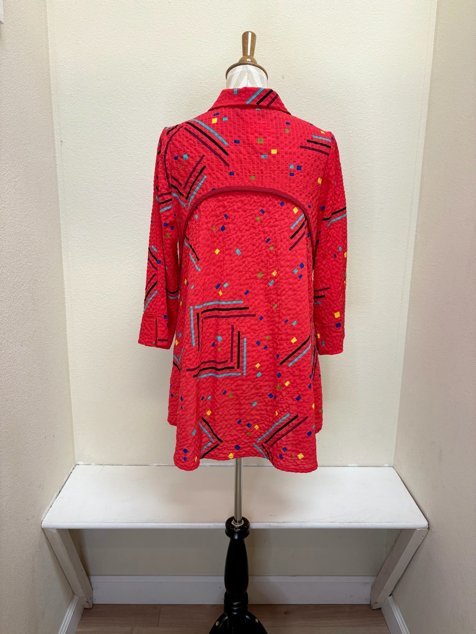 Moonlight Polka Dot & Stripe Jacket - 2743 CORAL CONFETTI