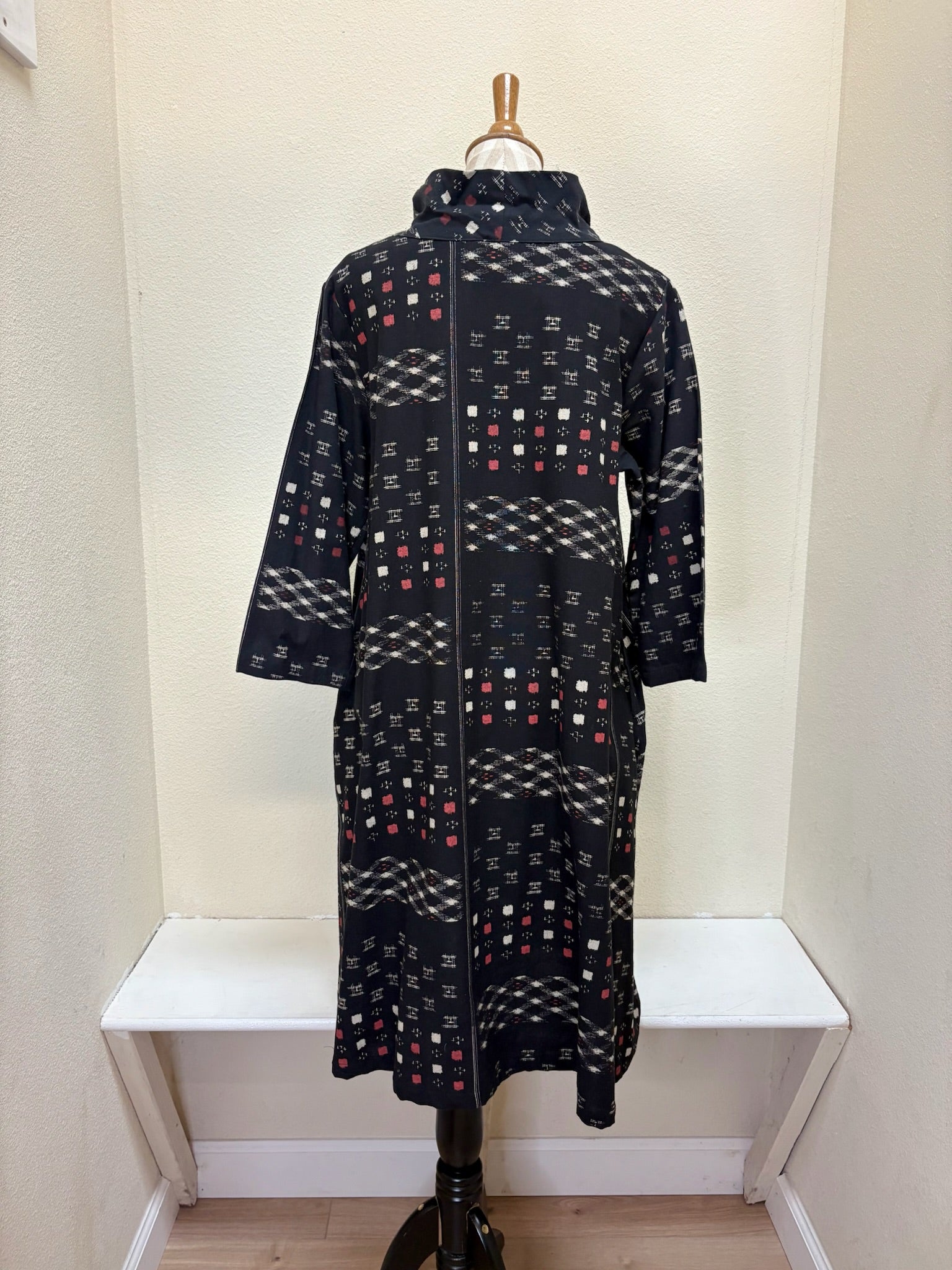 Yaza Tara Cowl Dress - IKAT PRINT