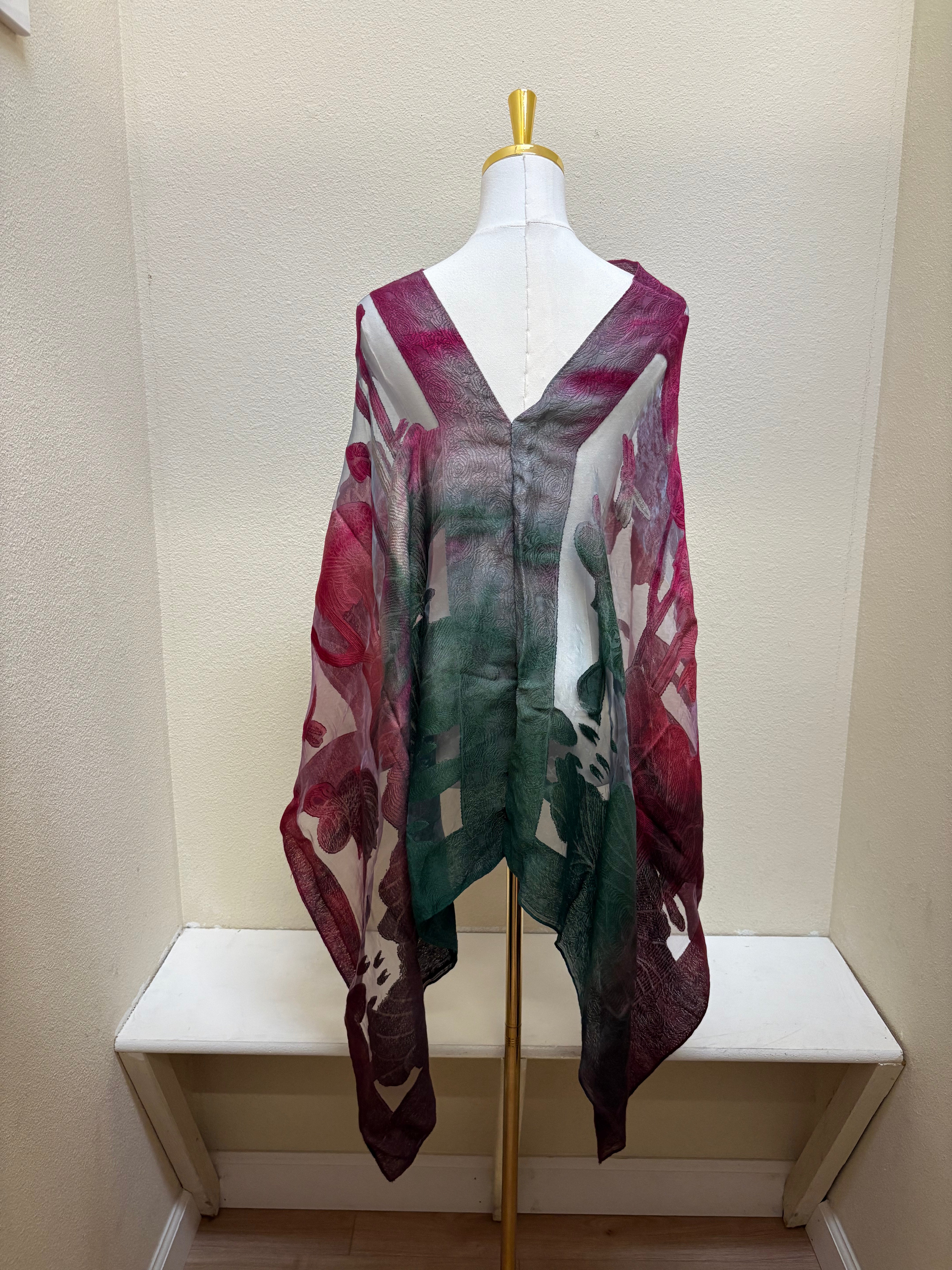 Spain In America Poncho - PRINT 15