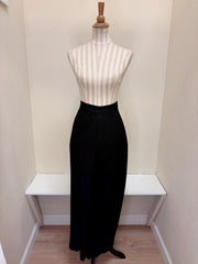 DAMEE WIDE LEG CRINKLE PANTS - 1223-BLK - XL ONLY