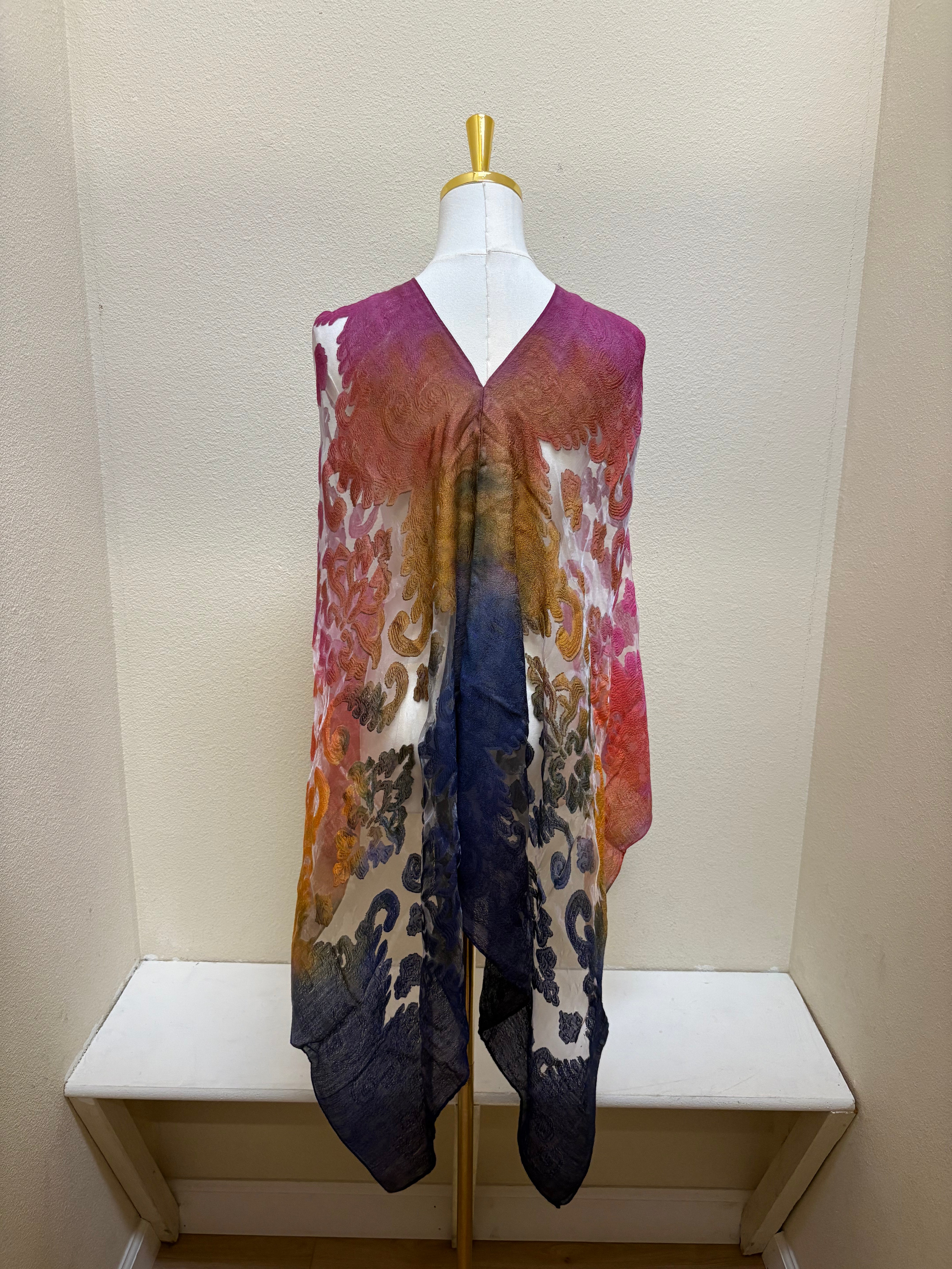 Spain In America Poncho - PRINT 4