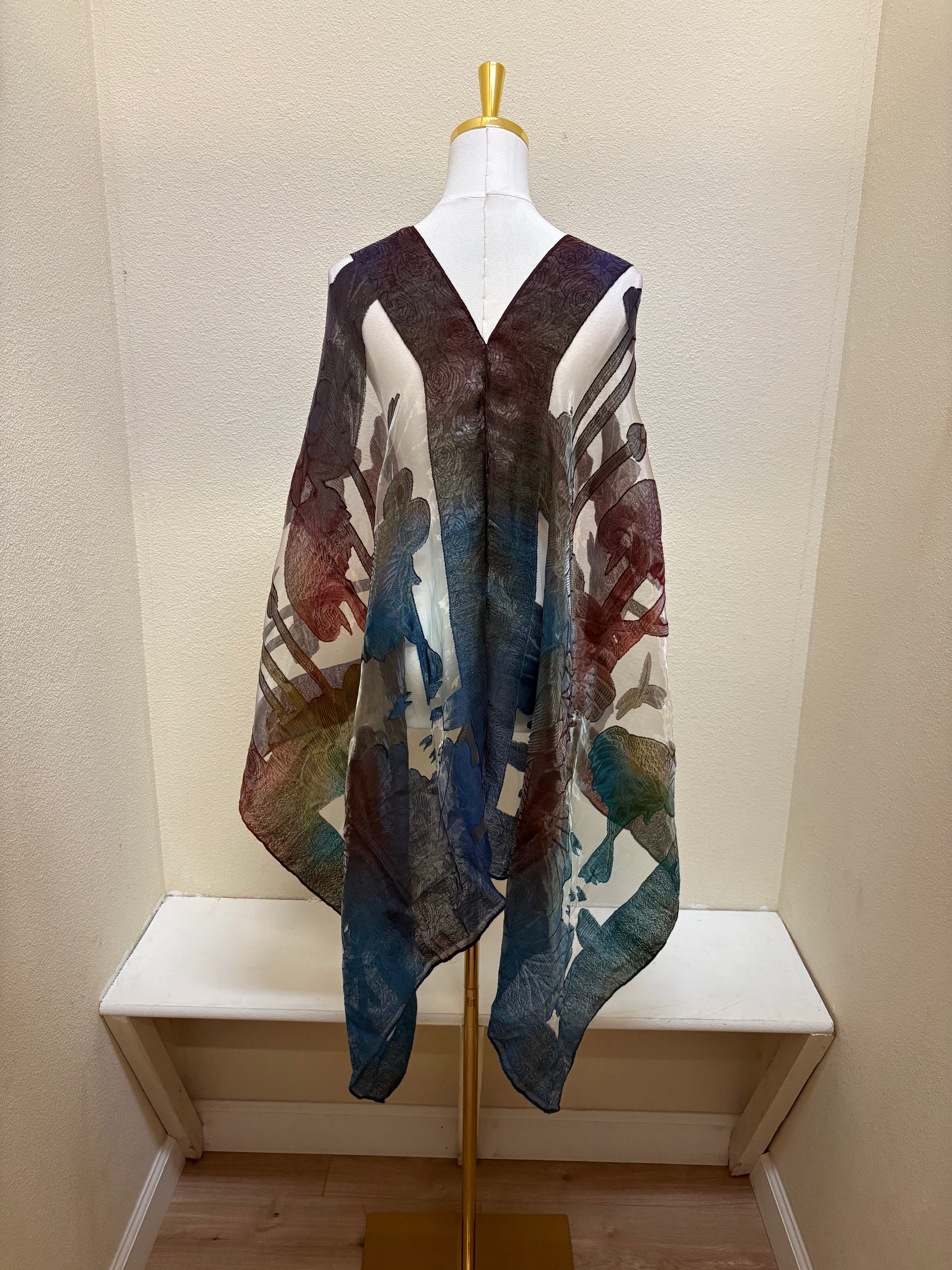 Spain In America Poncho - PRINT 3