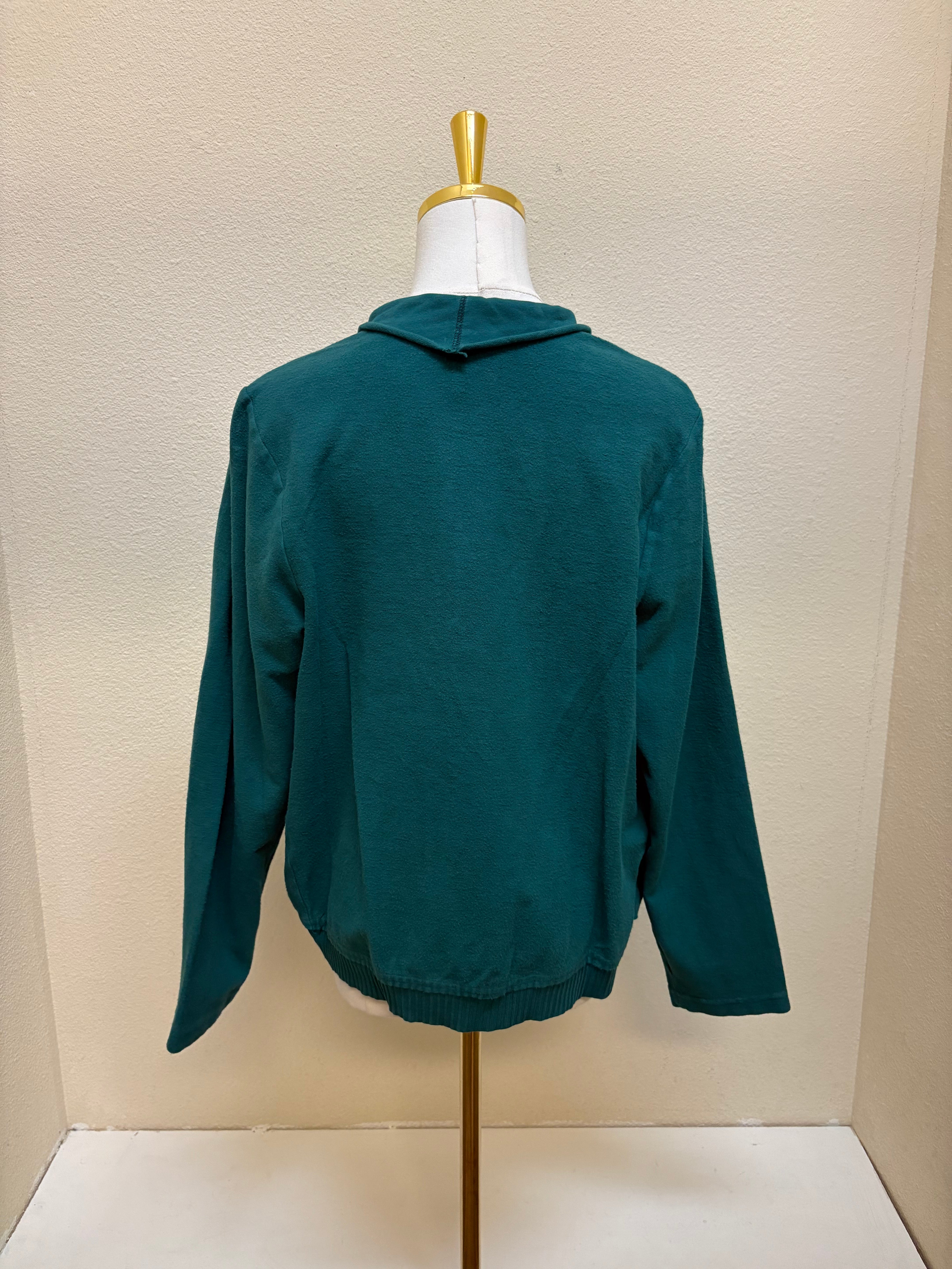 Fenini Button Front Short Shirt Jacket - C47022- TEAL