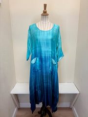 IC COLLECTION Dress - 7053D - BLUE