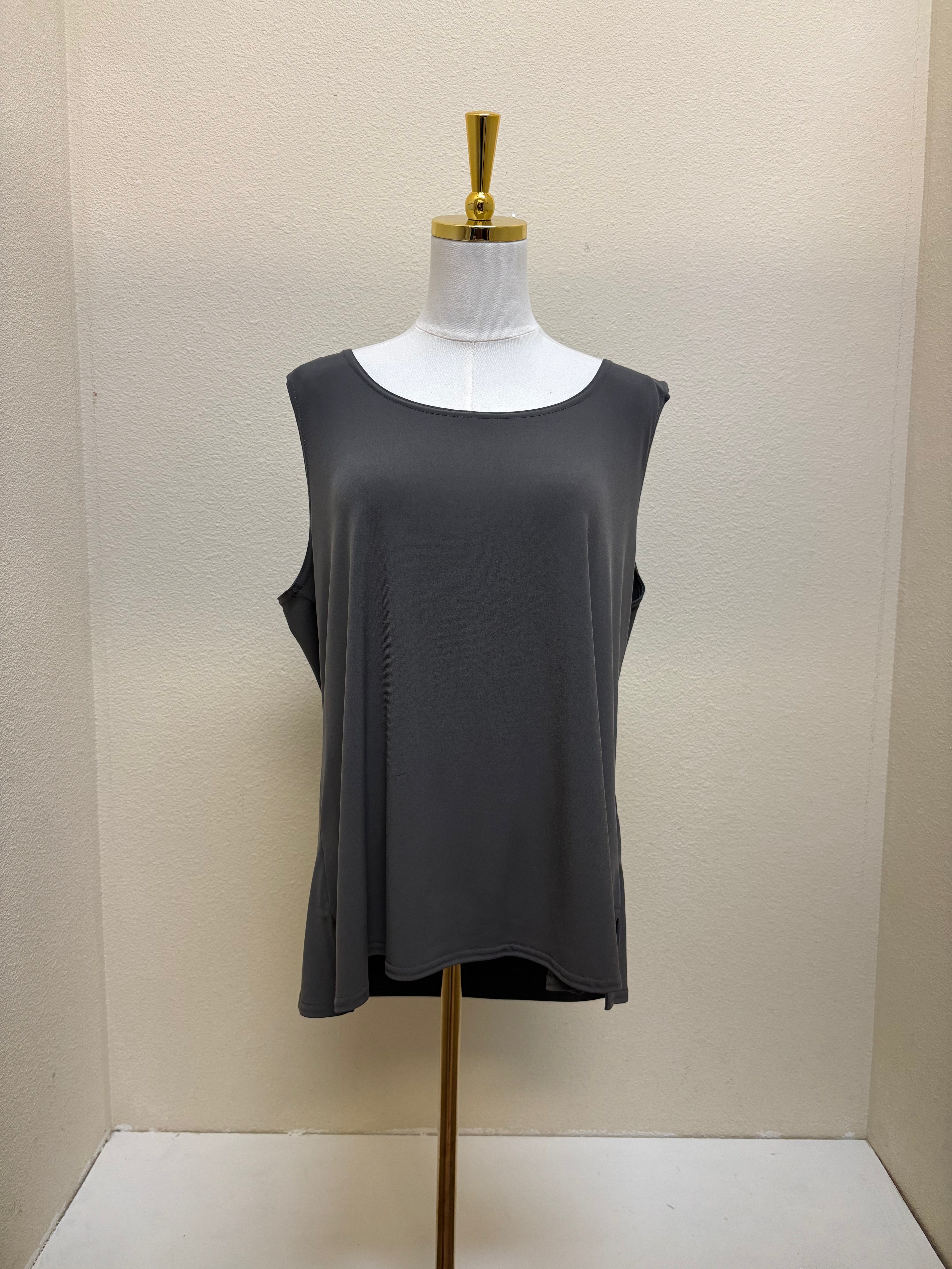 IC COLLECTION Pant- 7760TP- CHARCOAL - TANK