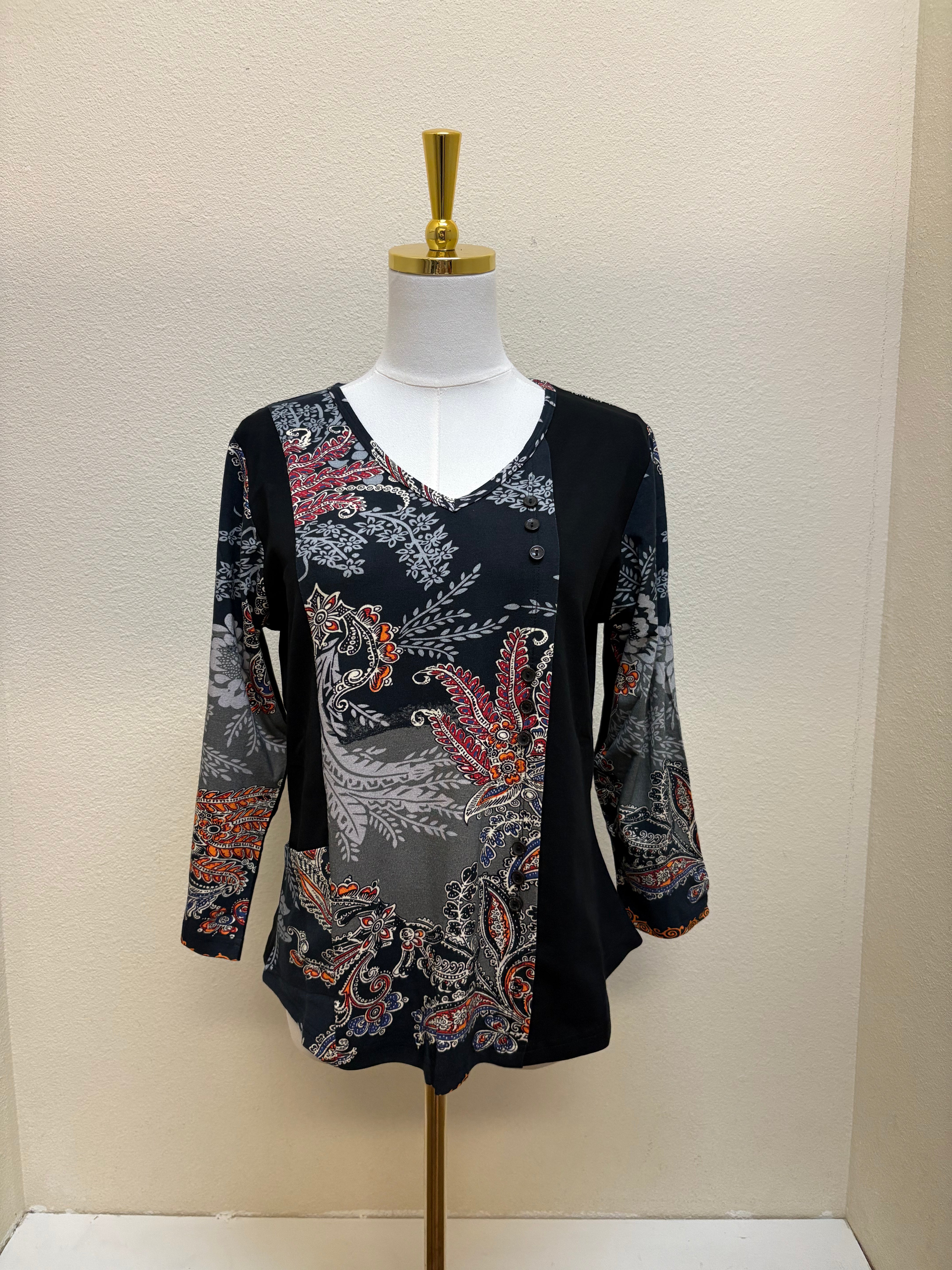 Parsley & Sage - GIDGET BUTTON TOP - 26W205C6