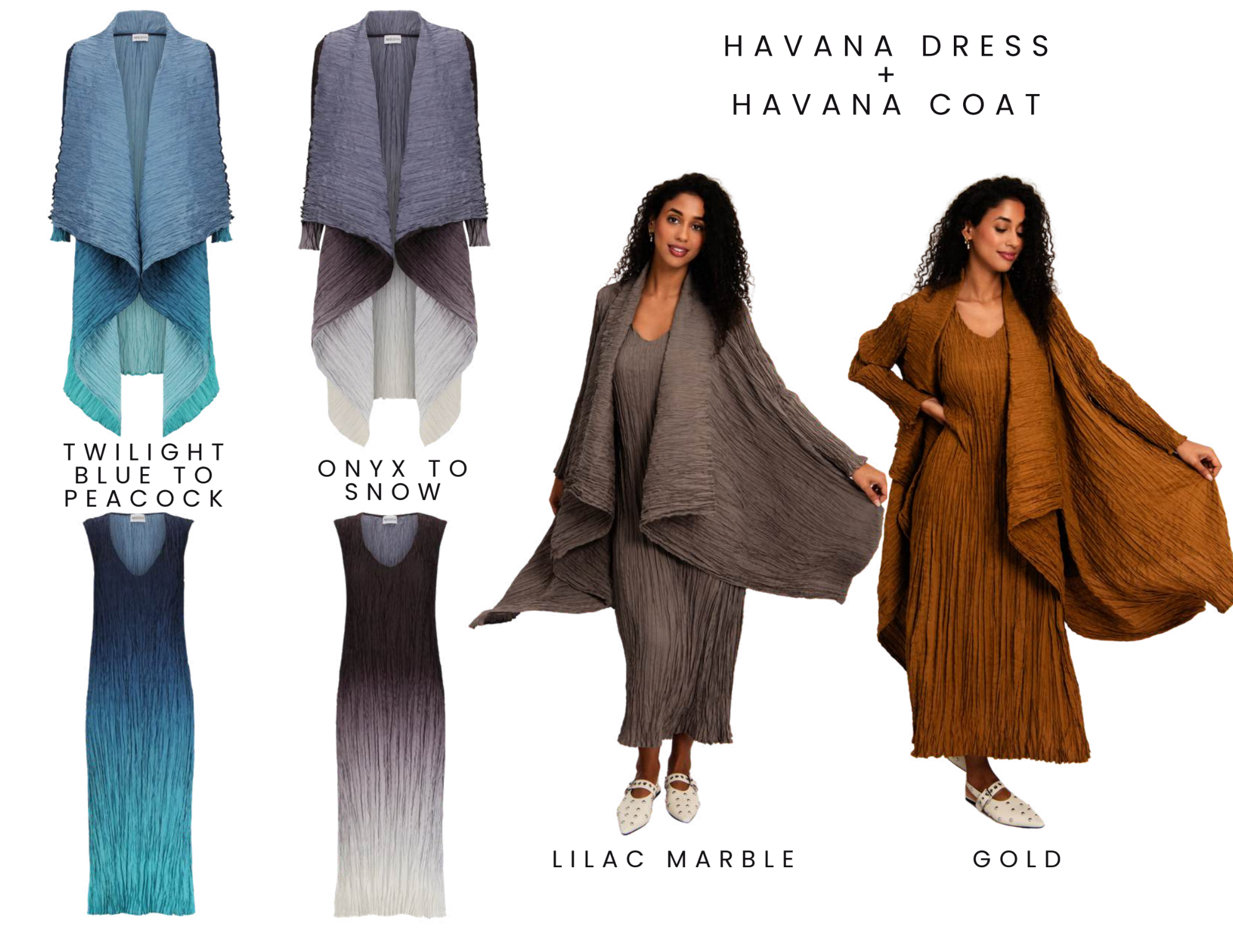 Alquema Havana Coat - ONYX TO SNOW