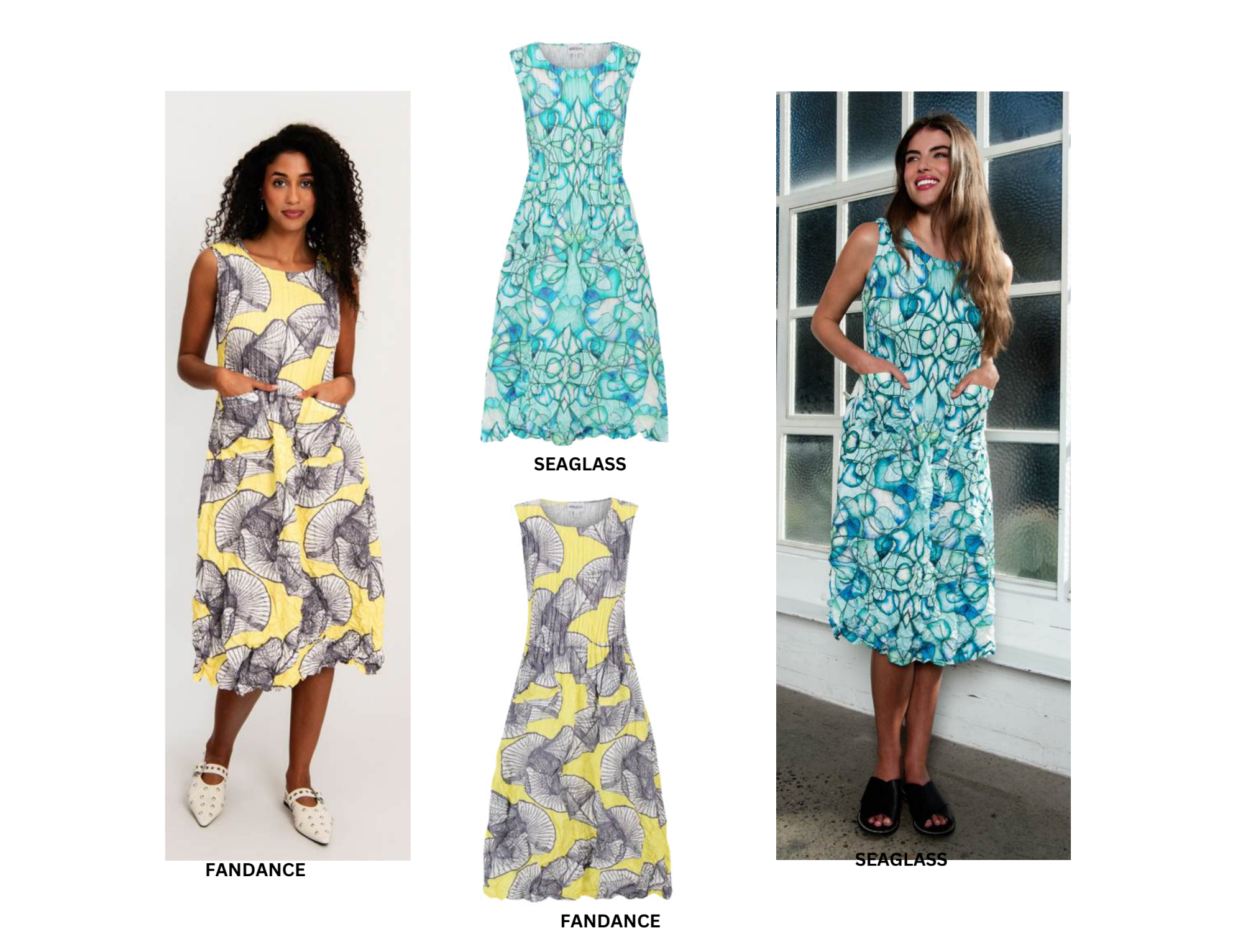 Alquema Smash Pocket Dress - BLUE BIRDS