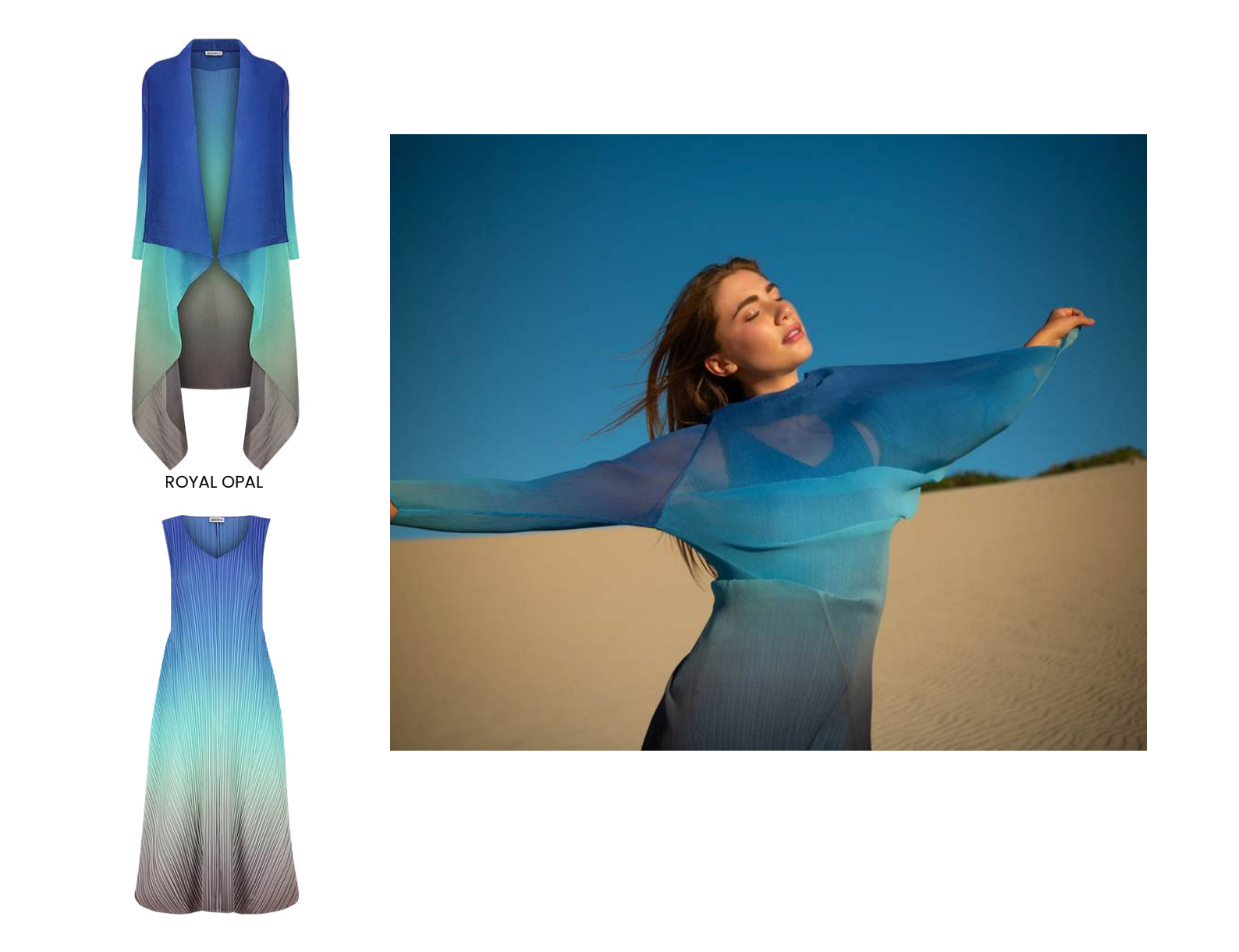 Alquema Long Collare Coat - AQUA BOWS