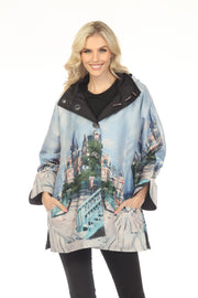 Oopera Reversible Raincoat - THE BEACH AT TROUVILLE - J2639RW-6