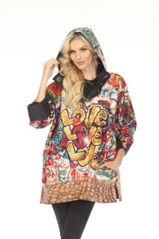 Oopera Reversible Raincoat - GRAFFITI LOVE - J2640RW-2