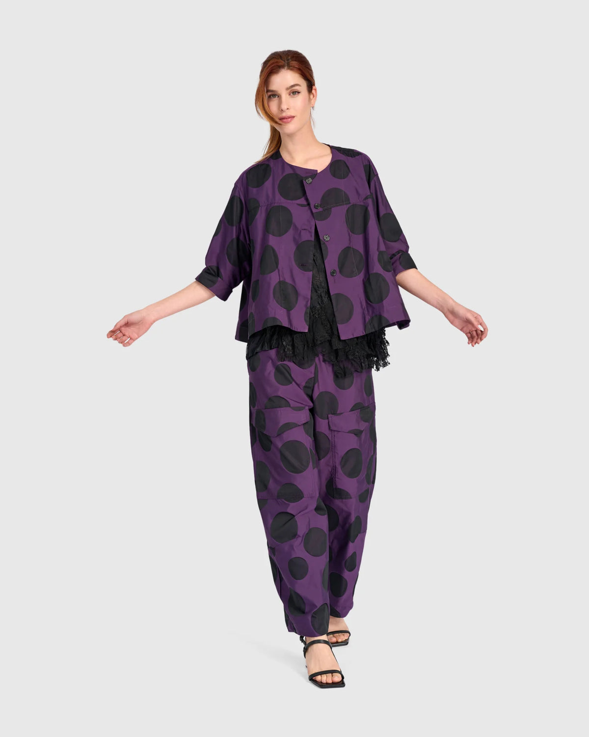 ALEMBIKA Damson Topper Jacket - EJ128V - PLUM