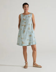 CUT LOOSE -  Brush Stroke Modern Shift Dress  - 4690337
