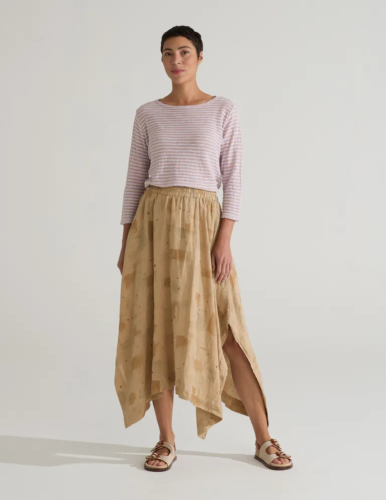 CUT LOOSE - Brush Stroke Side Slit Skirt - 4699089