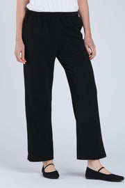 Sydney Project Stacy Straight Leg Ankle Pant - KJP108 - BLACK