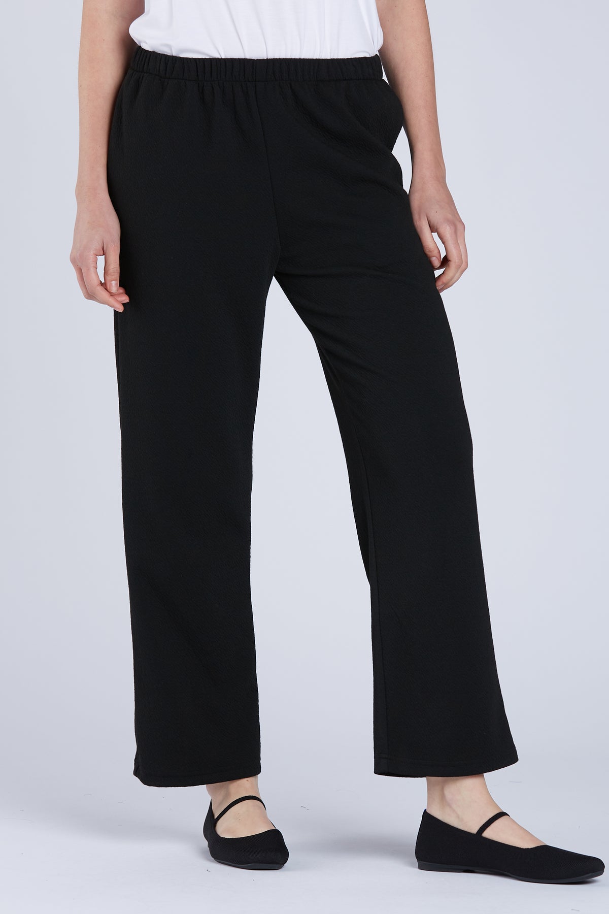 Sydney Project Stacy Straight Leg Ankle Pant - KJP108 - BLACK