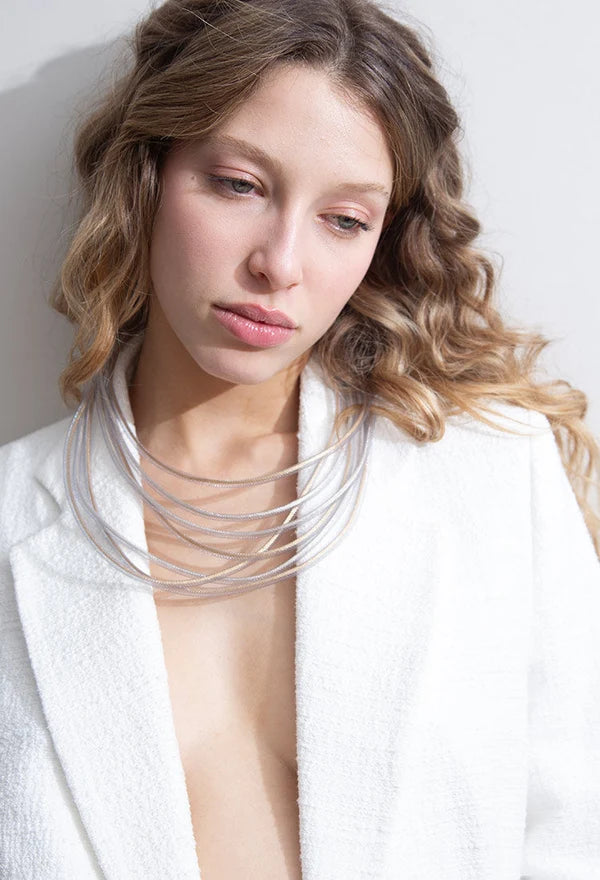 ISKIN SISTERS Life Necklace Round - LF16IG-JN - IVORY/GOLD