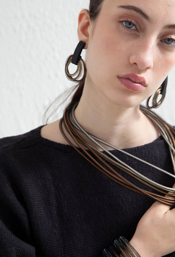 ISKIN SISTERS Life Necklace Round - LF16ME-JN - METALLICS