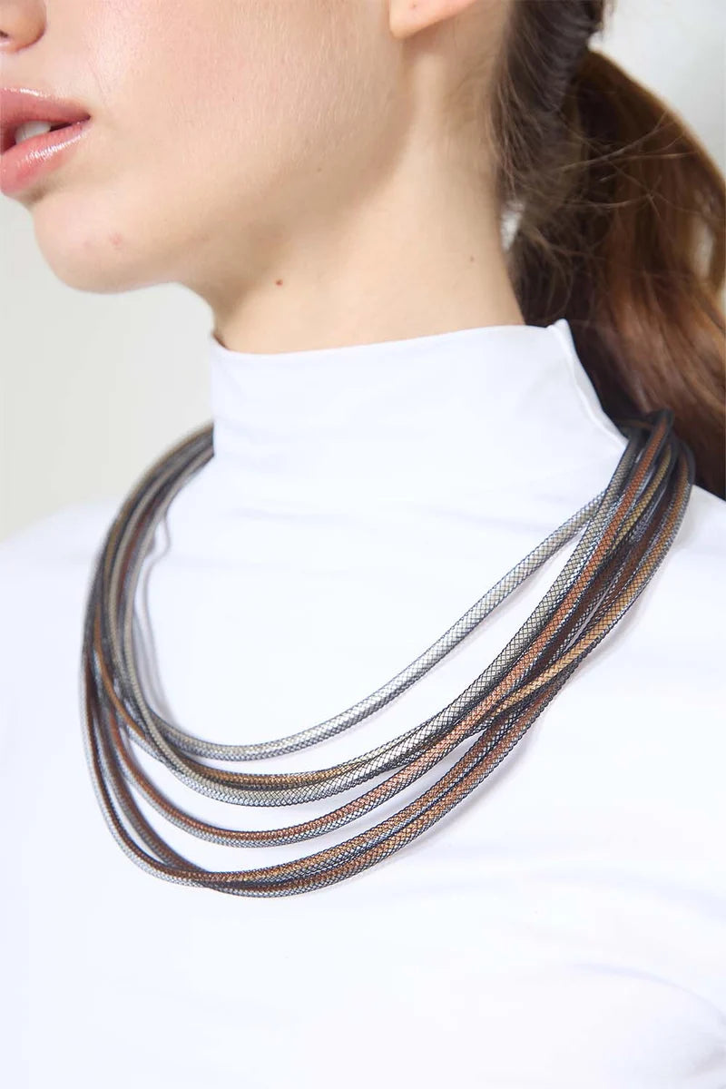 ISKIN SISTERS Life Necklace Round - LF16ME-JN - METALLICS