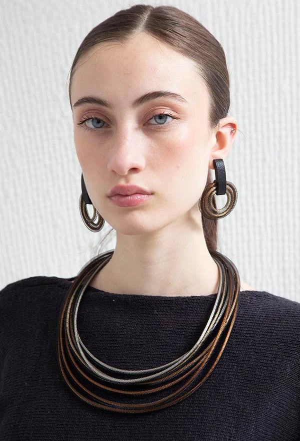 ISKIN SISTERS Life Necklace Round - LF16ME-JN - METALLICS