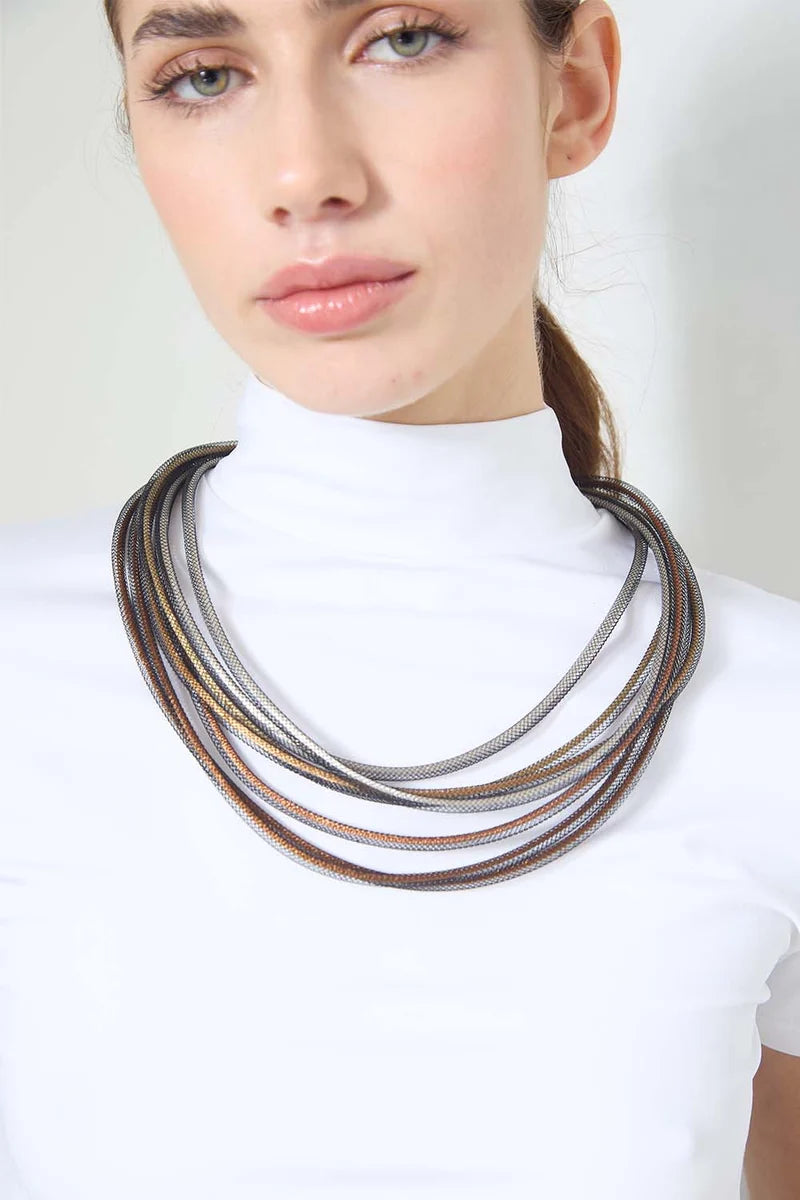 ISKIN SISTERS Life Necklace Round - LF16ME-JN - METALLICS