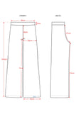 DAMEE WIDE LEG CHAMBRAY PANTS - 1222-BLK