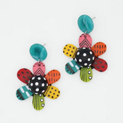 SYLCA Vibrant Garden of Color Flower Earrings