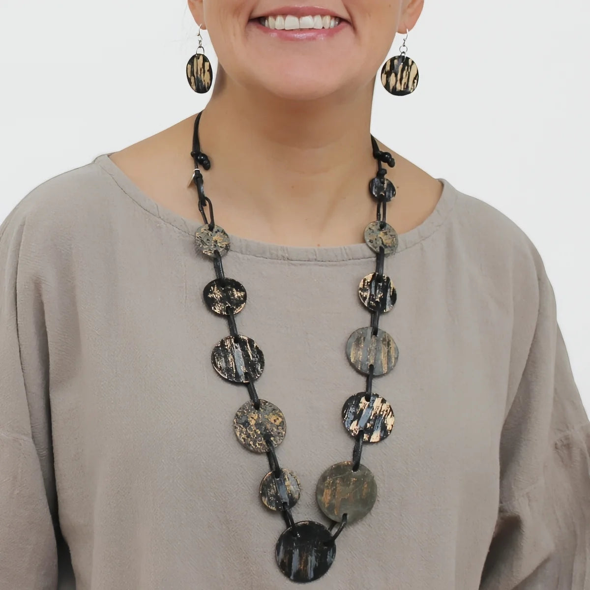 SYLCA Black Twilight Maren Necklace - LS25N18 - BLACK
