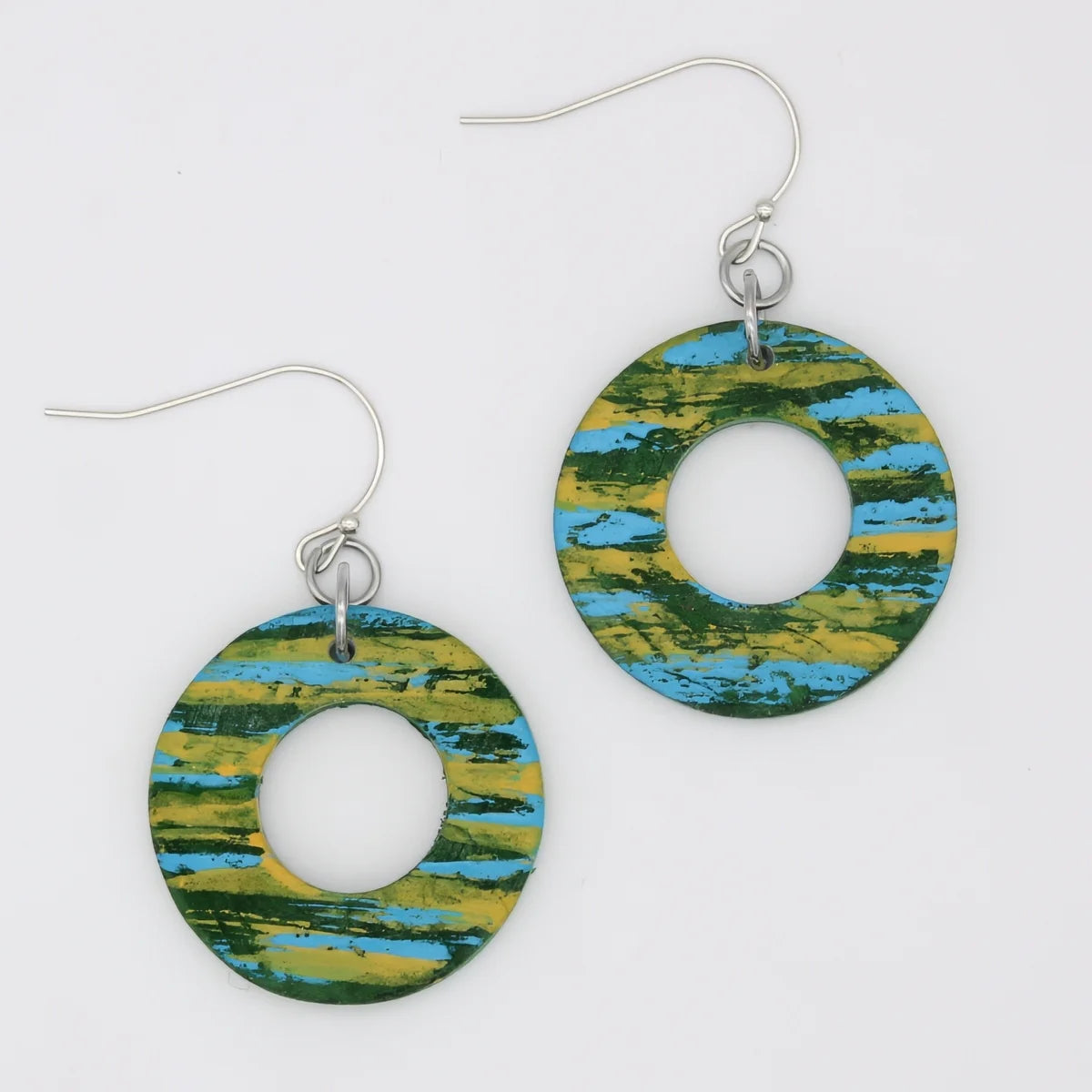 SYLCA Green Earthsong Dangle Earrings