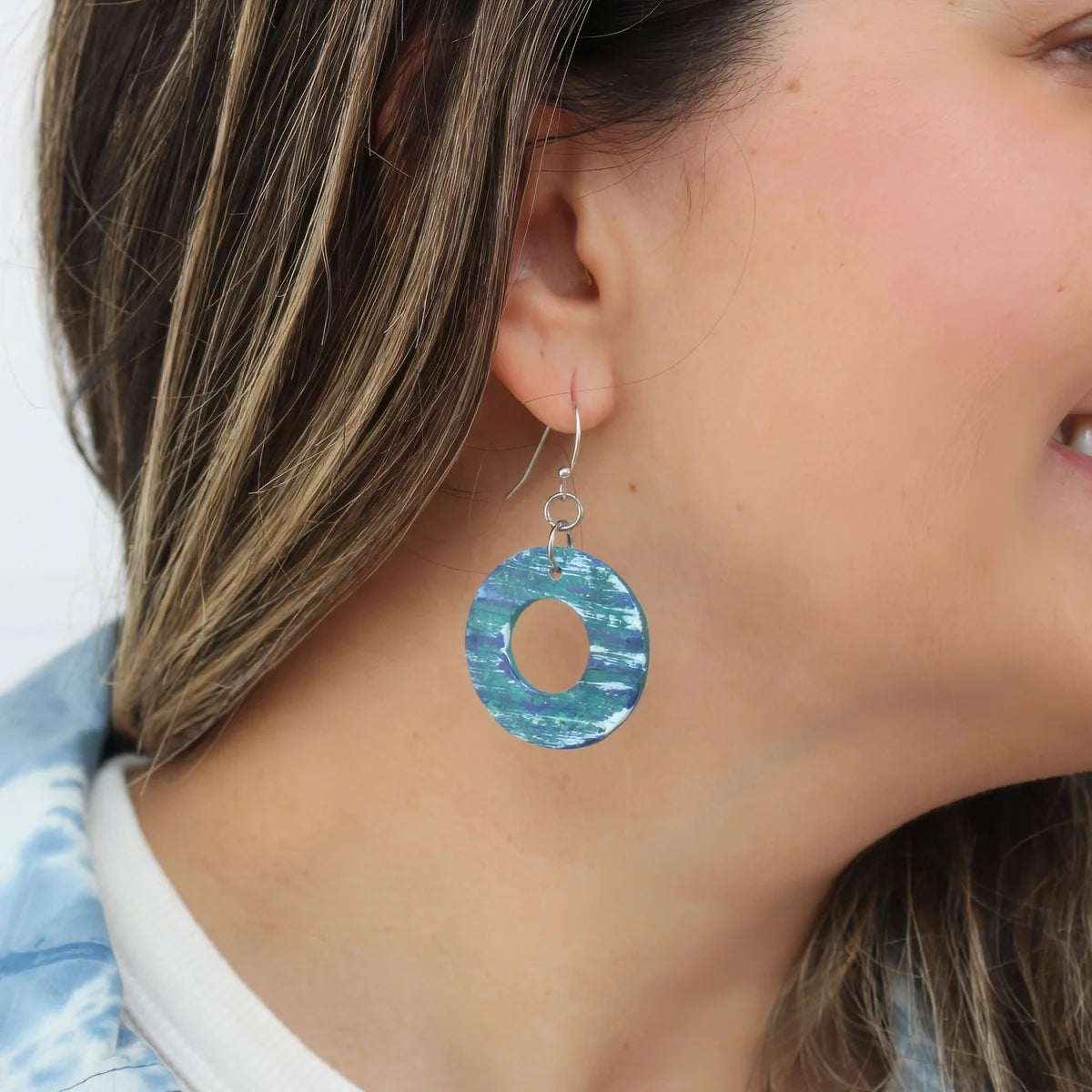 SYLCA Blue Earthsong Dangle Earrings
