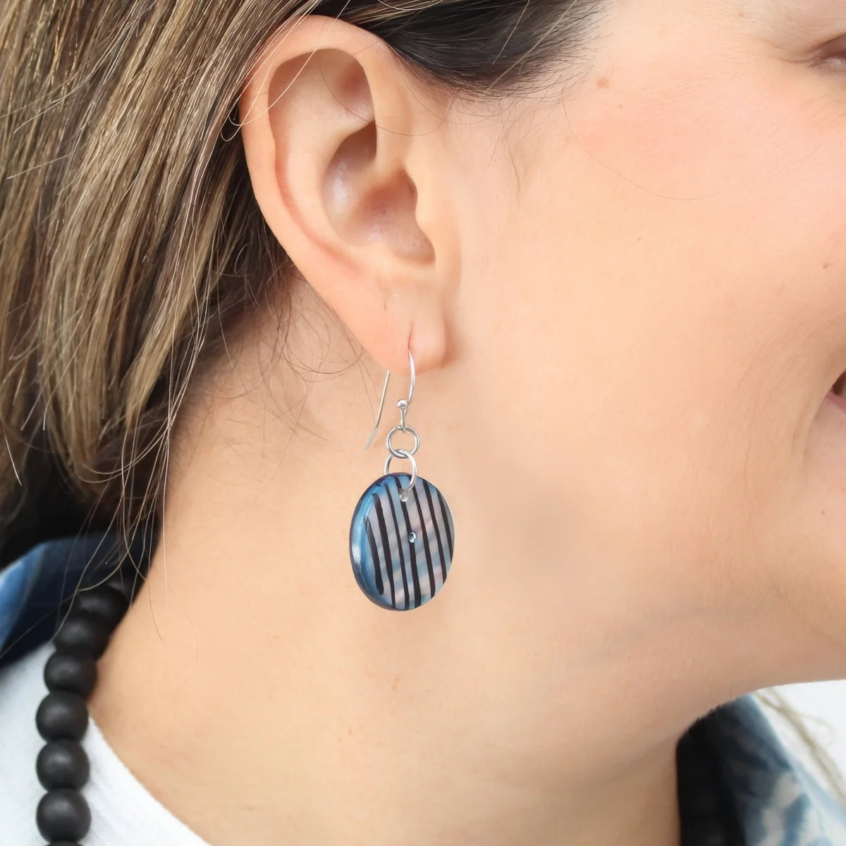SYLCA Blue Jessa Dangle Earrings