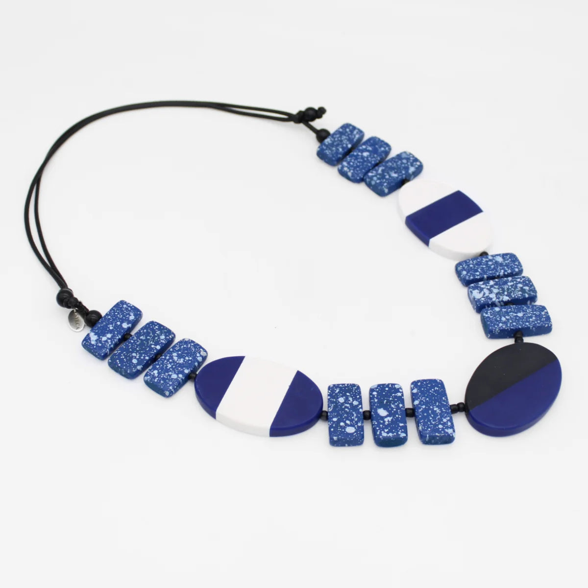 SYLCA Blue Spackled Monroe Statement Necklace