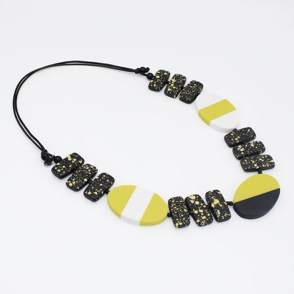 SYLCA Lime and Black Monroe Statement Necklace