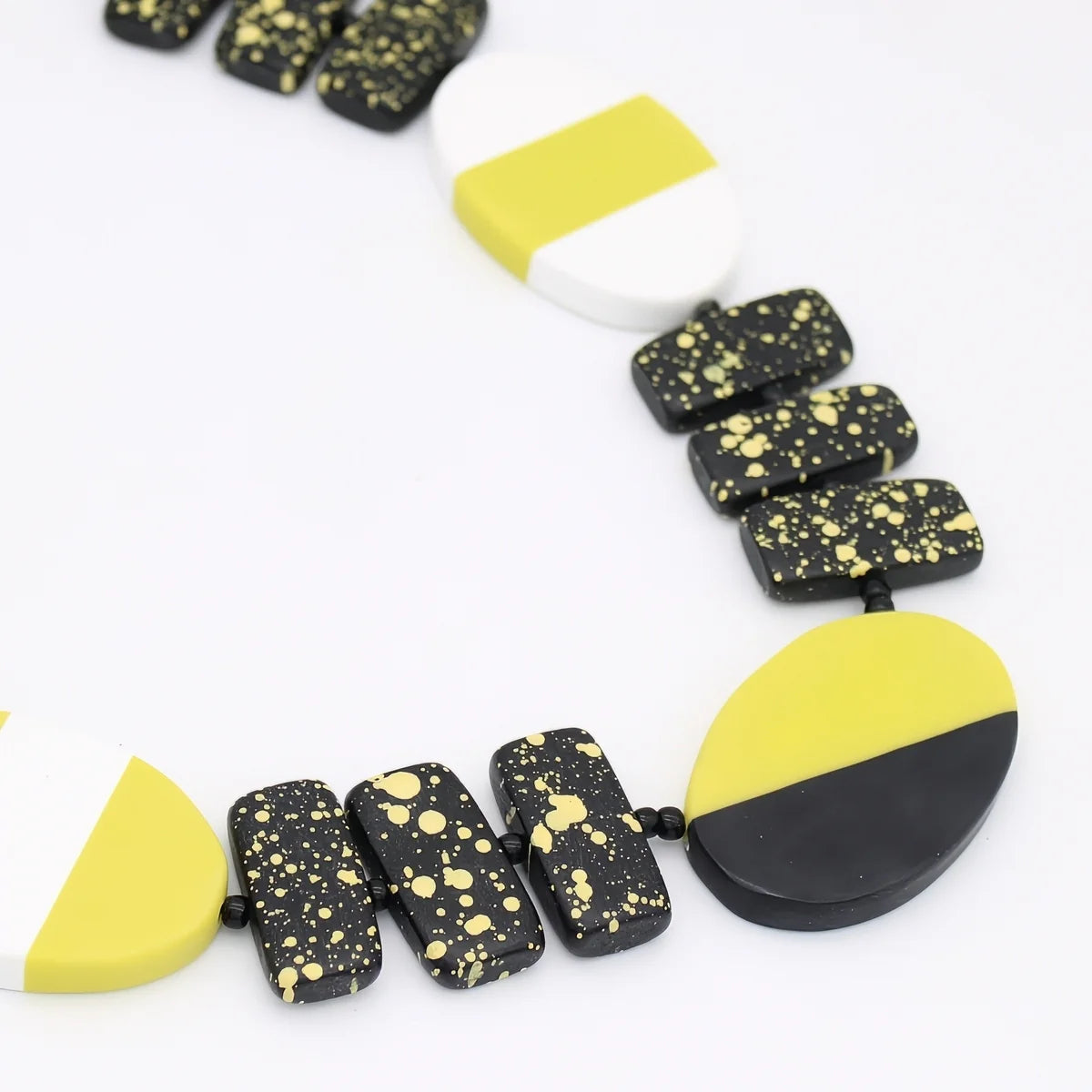 SYLCA Lime and Black Monroe Statement Necklace