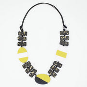 SYLCA Lime and Black Monroe Statement Necklace