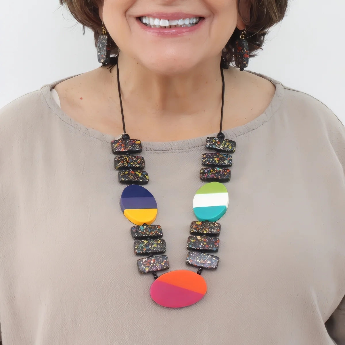 SYLCA Multicolor Monroe Statement Necklace