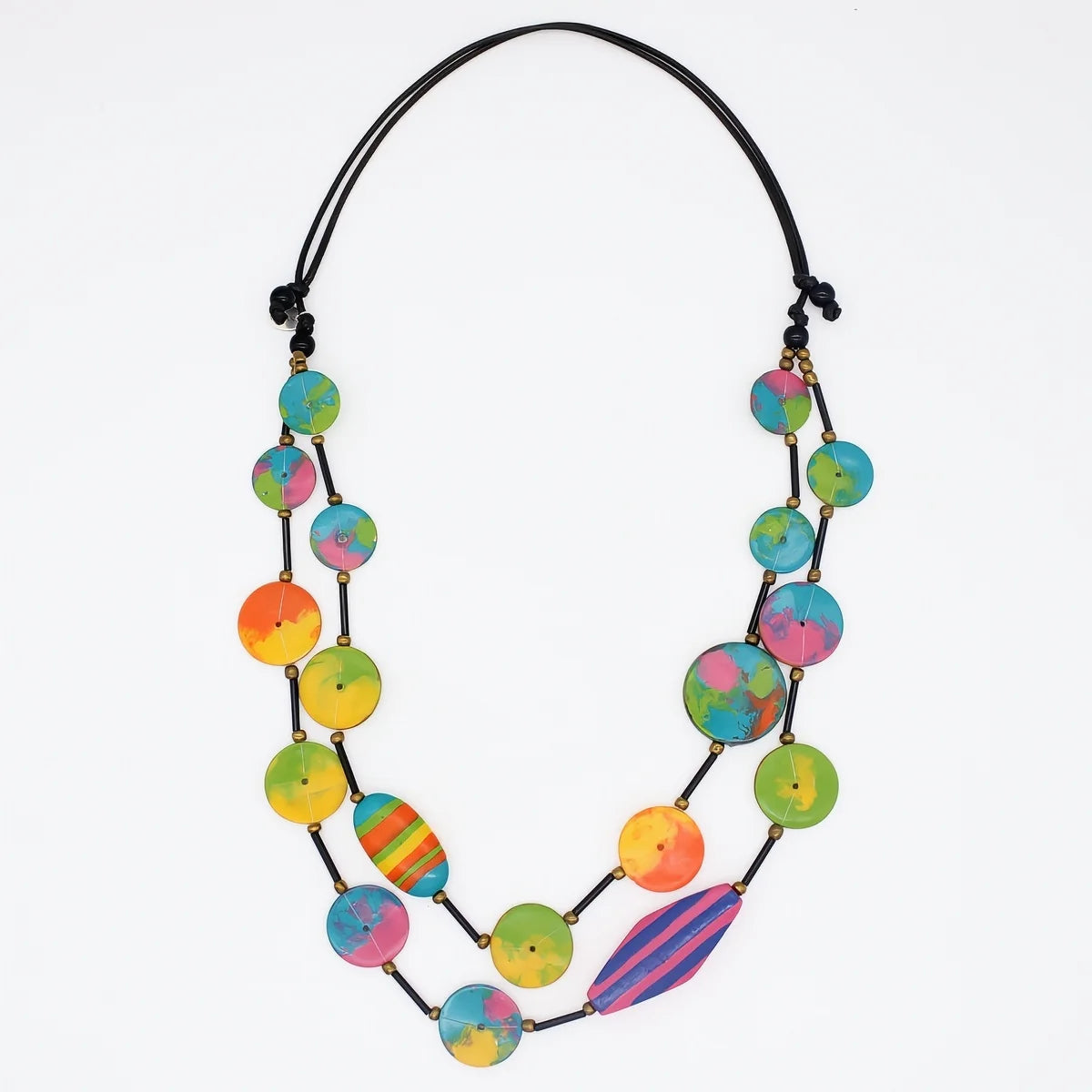SYLCA Reese Colorburst Double Strand Necklace