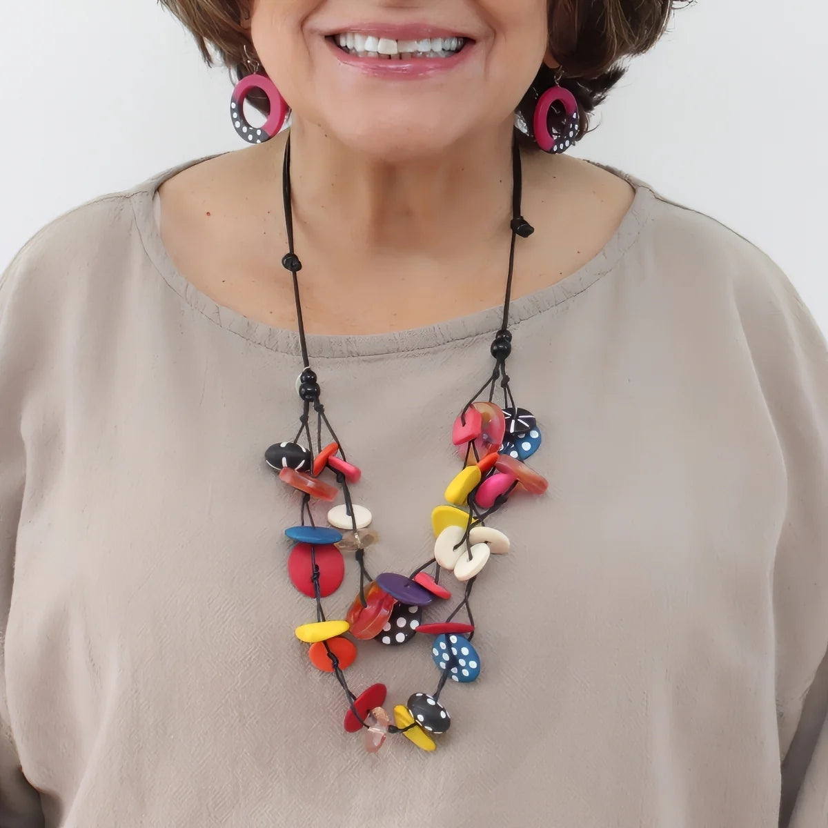 SYLCA Colorburst Confetti Layers Necklace