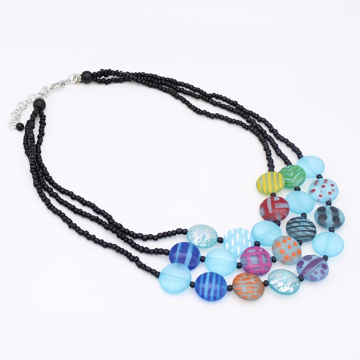 SYLCA Sea Stone Triple Strand Necklace