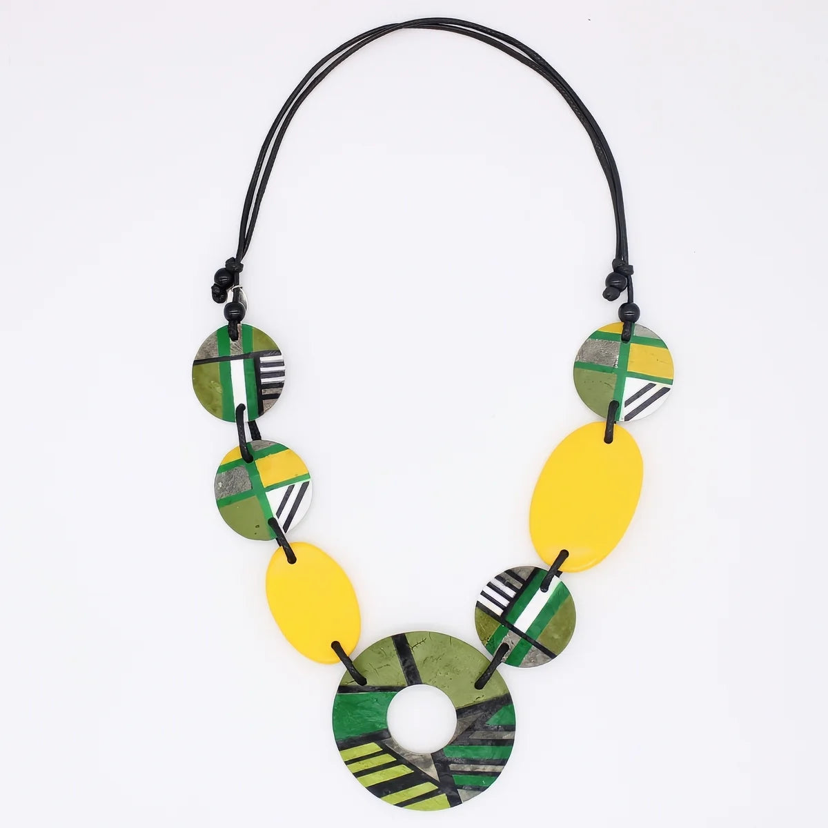 SYLCA Green Geo Addie Necklace
