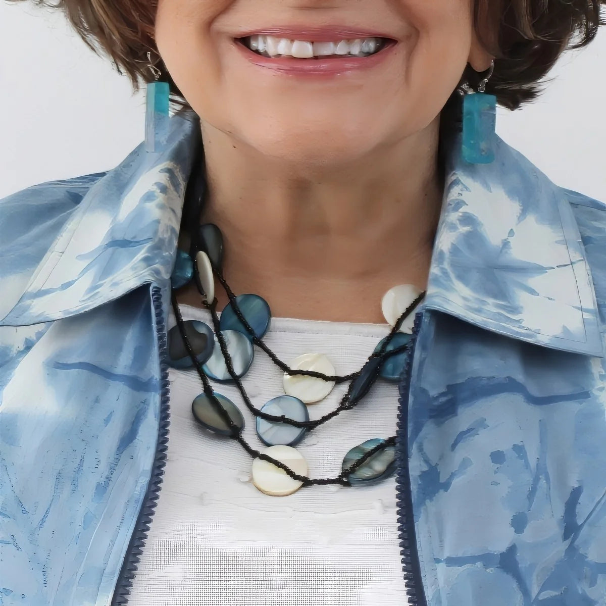 SYLCA Blue Sky Dream Bib Necklace